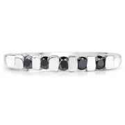 Bids.com 0.50 Carat Genuine Black Diamond .925 Sterling Silver Ring Rings Lavender size 6.00,size 7.00,size 8.00,size 9.00