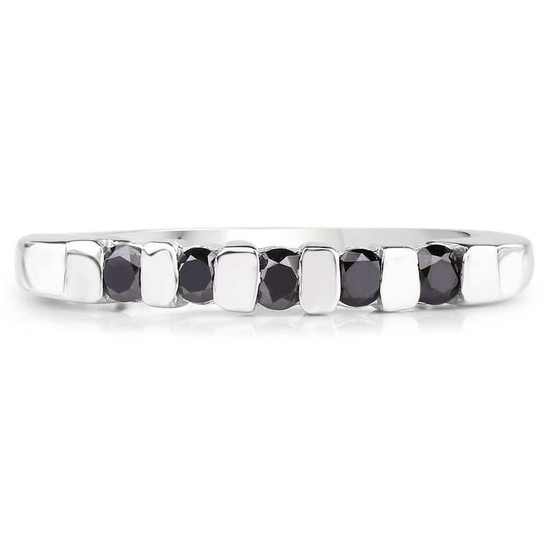Bids.com 0.50 Carat Genuine Black Diamond .925 Sterling Silver Ring Rings Lavender size 6.00,size 7.00,size 8.00,size 9.00