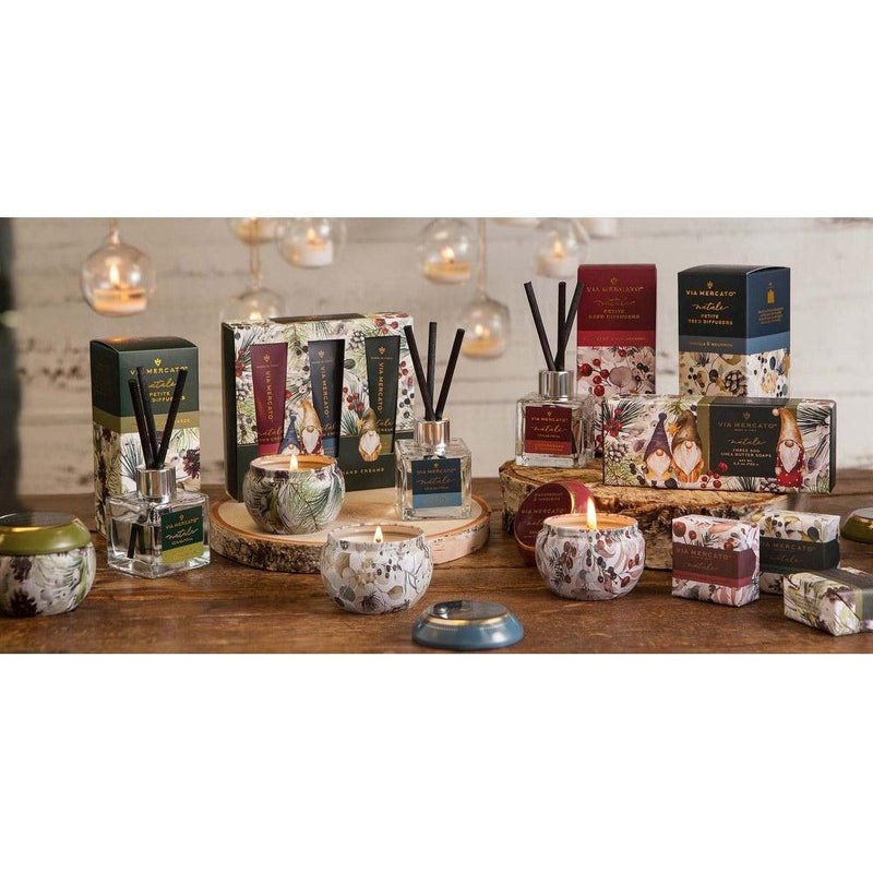 Via Mercato Via Mercato Gingerbread & Tangerine Petite Reed Diffuser 1.3oz Reed Diffuser Rosy Brown