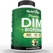 Nutrivein Nutrivein Premium DIM Supplement 400 mg Daily - 120 Capsules 02-WL4T-HRHE White Smoke