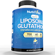 Nutrivein Nutrivein Premium Liposomal Glutathione Supplement 700 mg - 60 Capsules N0-NI0L-9A0H White Smoke