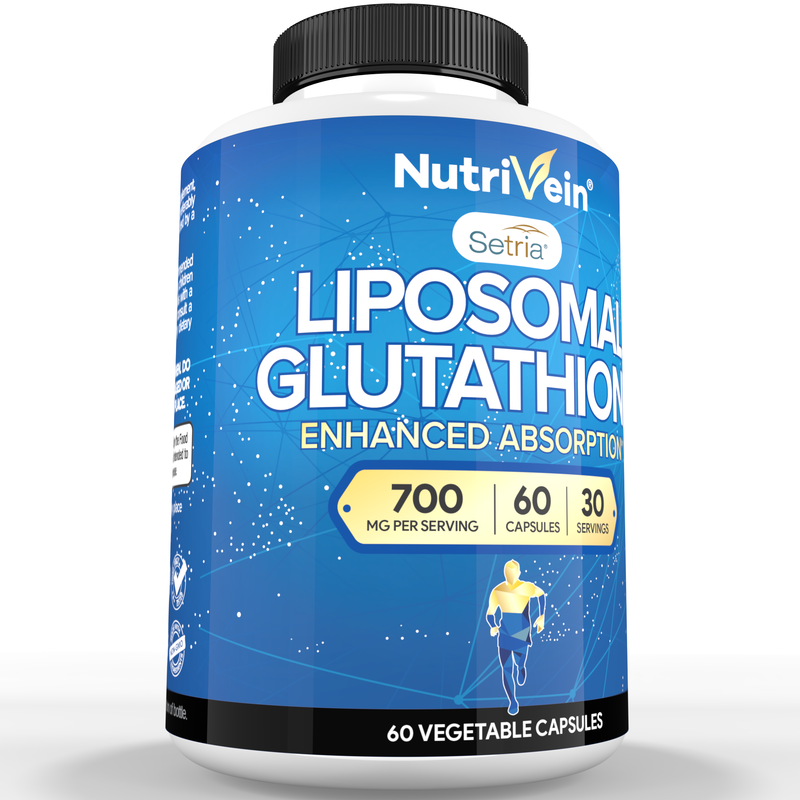 Nutrivein Nutrivein Premium Liposomal Glutathione Supplement 700 mg - 60 Capsules N0-NI0L-9A0H White Smoke