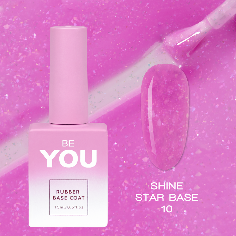 nbmsupply BEYOU Professional Shine Star Base 10 15ml Orchid
