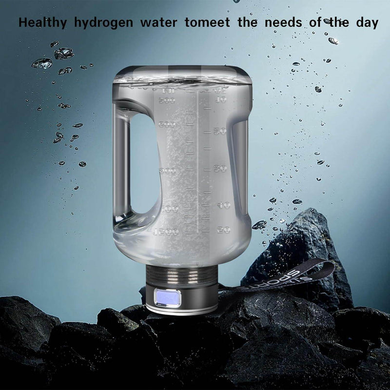 SmartPursue™ Portable Hydrogen Water Bottle 1.5L Rich Molecular Hydrogen Water Bottle Black Pink,Green,Grey,white,Blue,Light Green