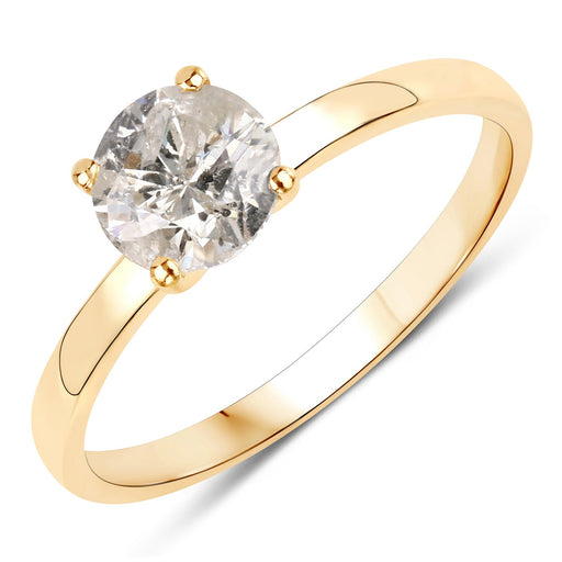 Bids.com 1.02 Carat Genuine TLC Diamond 14K Yellow Gold Ring Rings White Smoke size 7.00,size 6.00,size 8.00