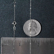Bids.com Double Extendable Piatto Chain in 14k White Gold (1.2mm) Necklaces Dark Slate Gray 18 / White Gold