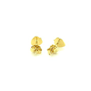 Bids.com 14k Yellow Gold Enameled Strawberry Childrens Earrings Earrings White Smoke Yellow Gold