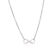 Bids.com Sterling Silver Infinity Symbol Necklace Necklaces White Smoke 18 / Sterling Silver
