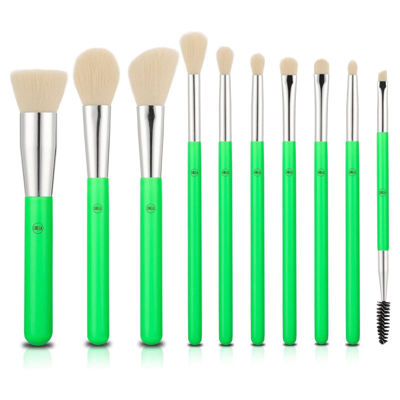 Lurella Cosmetics Neon Brush Sets Spring Green Cyan,Acid,Caution,Magenta,Uranium,Phoenix