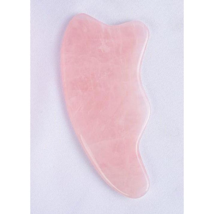 ZAQ Skin & Body ROSE QUARTZ Wave GUA SHA Scraping Massage Tool Light Gray
