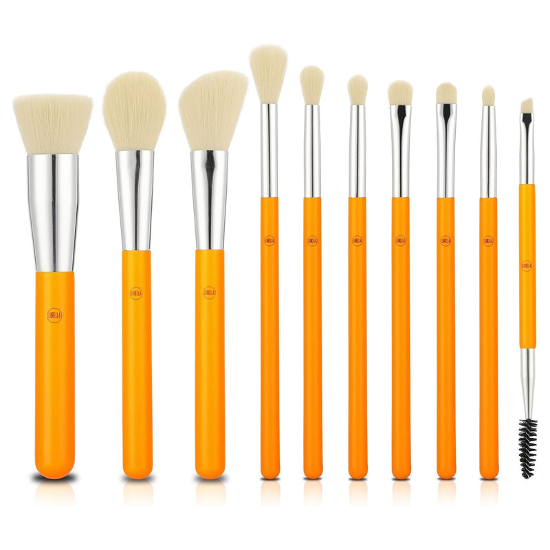 Lurella Cosmetics Neon Brush Sets Dark Orange Cyan,Acid,Caution,Magenta,Uranium,Phoenix