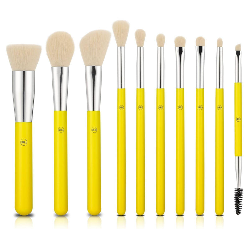 Lurella Cosmetics Neon Brush Sets Light Gray Cyan,Acid,Caution,Magenta,Uranium,Phoenix