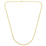 Bids.com Ice Barrel Chain in 14k Yellow Gold (2.70 mm) Necklaces White Smoke 16 / Yellow Gold,18 / Yellow Gold,20 / Yellow Gold,24 / Yellow Gold