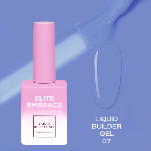 nbmsupply ELITE EMBRACE Professional  Liquid Builder Gel 07 15ml ELBG0715 Medium Purple