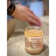 MION Artisan Soap Co. Himalayan Salt Grapefruit Scrub | Coarse Dark Gray