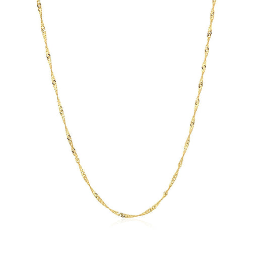 Bids.com 14k Yellow Gold Singapore Chain 1.5mm Necklaces White Smoke 16 / Yellow Gold,18 / Yellow Gold,20 / Yellow Gold,24 / Yellow Gold