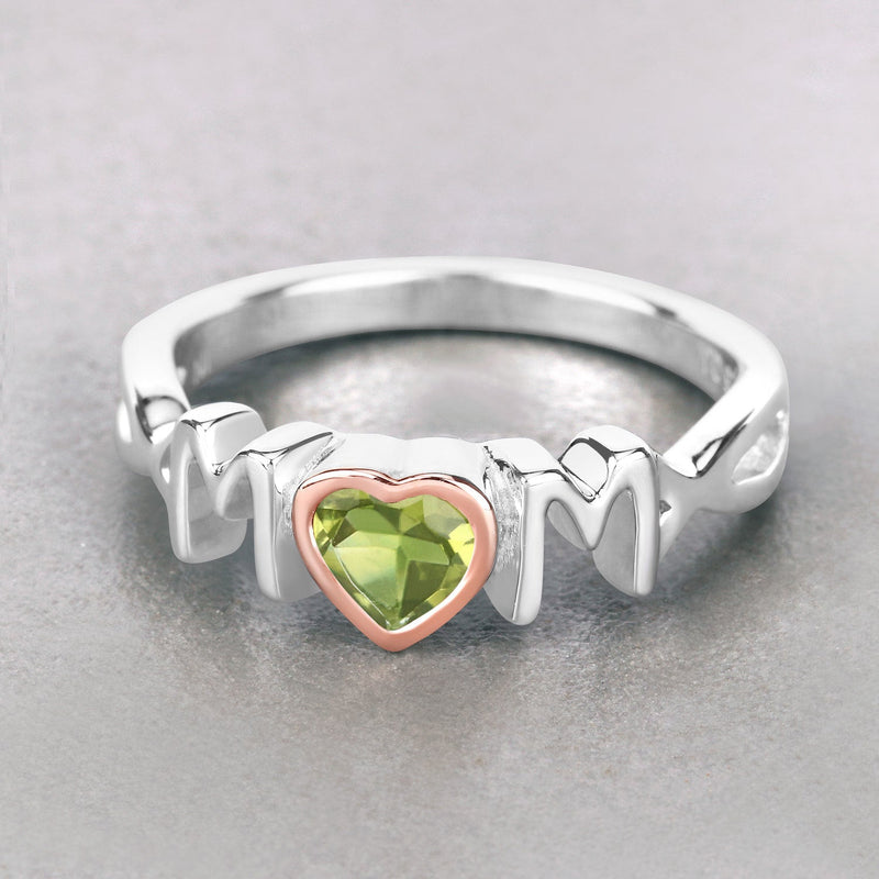 Bids.com 0.44 Carat Genuine Peridot .925 Sterling Silver Ring Rings Gray size 6.00,size 7.00,size 8.00