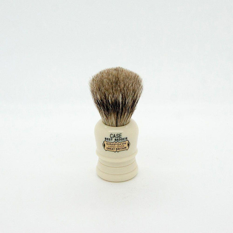 Simpsons Simpsons Case C1 Best Badger Shaving Brush Shaving Brush White Smoke