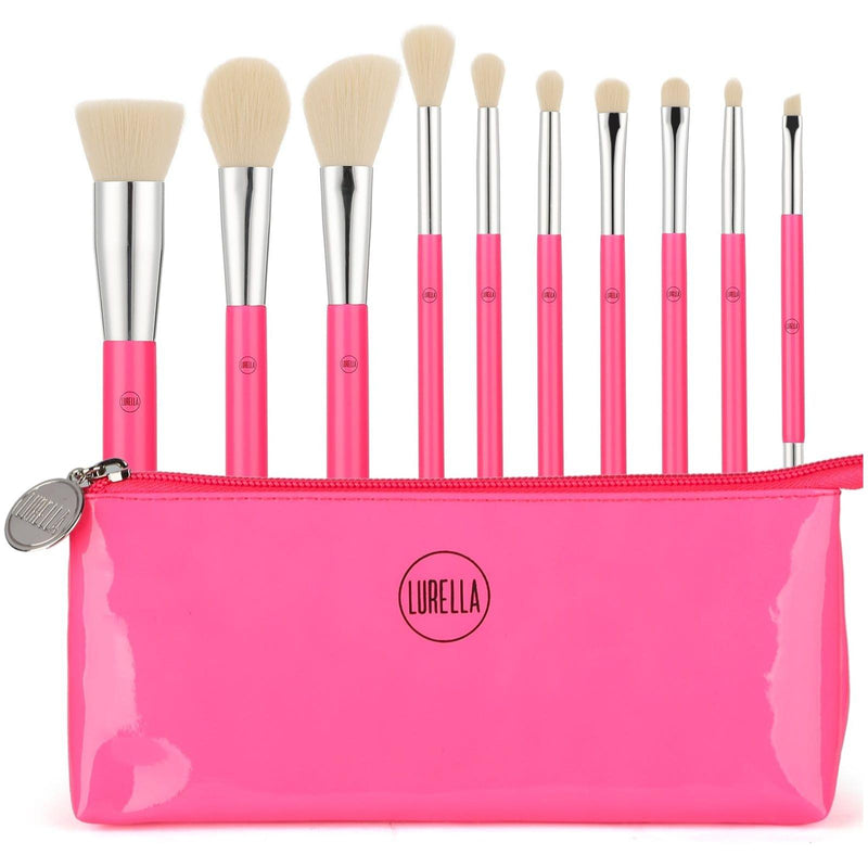 Lurella Cosmetics Neon Brush Sets Hot Pink Magenta