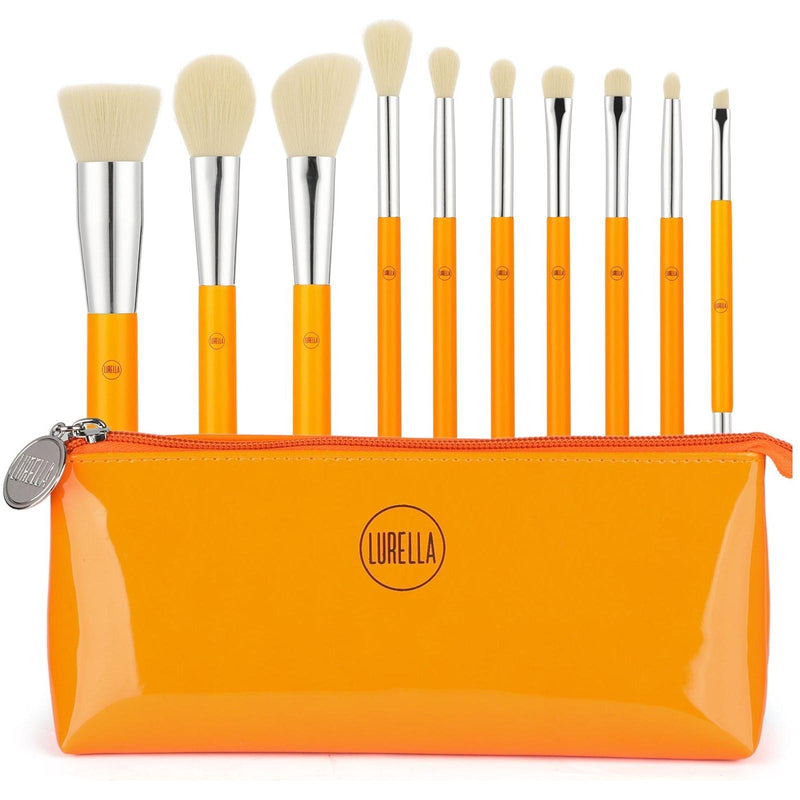 Lurella Cosmetics Neon Brush Sets Dark Orange Caution