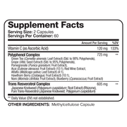Nutrivein Nutrivein Premium Resveratrol 1450mg - 120 Capsules RP-IIR3-VE7F White Smoke