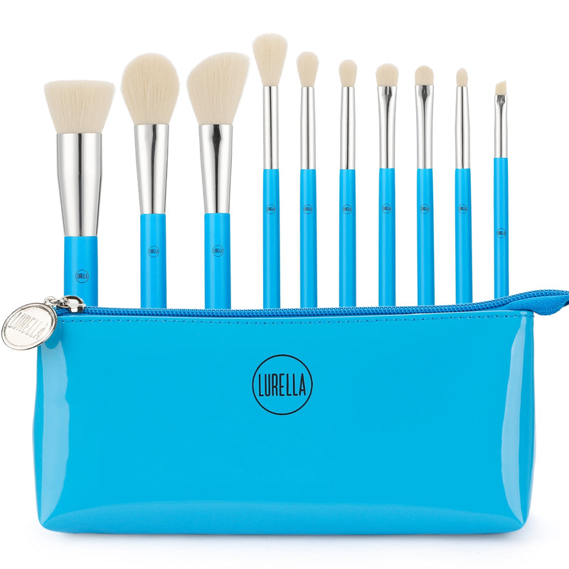 Lurella Cosmetics Neon Brush Sets White Smoke Cyan