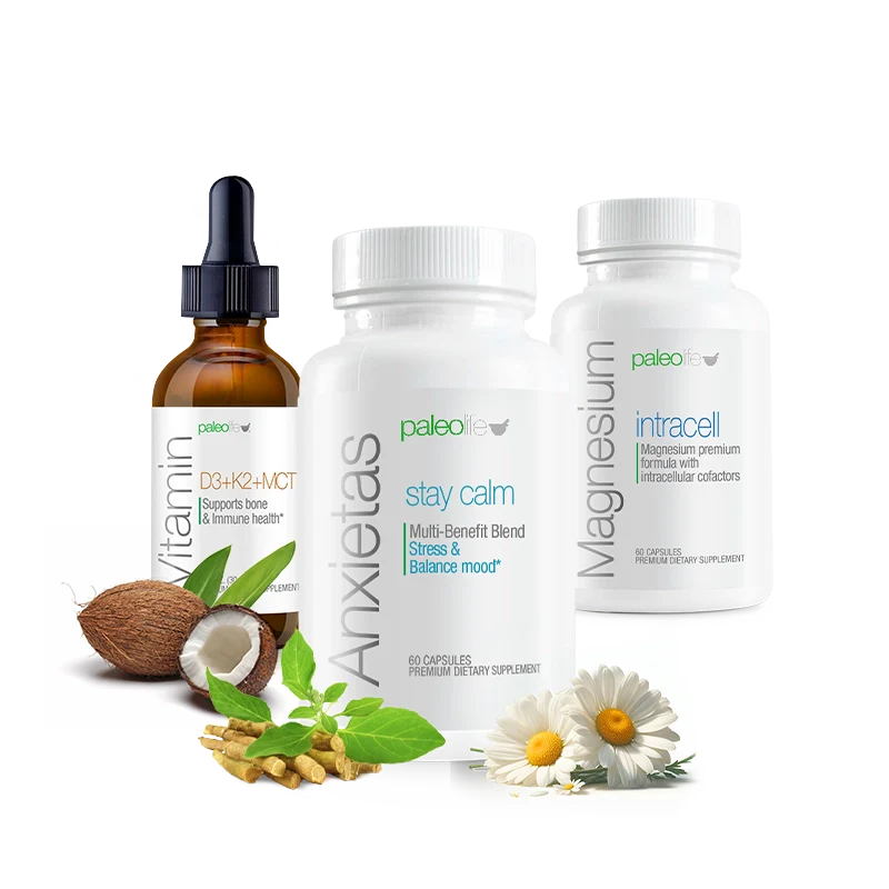 Paleolife Estrés o Ansiedad White Smoke Kit Completo,Kit Máximo