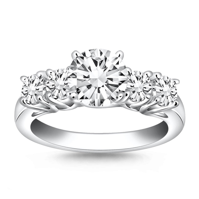 Bids.com 14k White Gold Five Stone Diamond Trellis Engagement Ring Rings White Smoke 4 / White Gold,4.5 / White Gold,5 / White Gold,5.5 / White Gold,6 / White Gold,6.5 / White Gold,7 / White Gold,7.5 / White Gold,8 / White Gold,8.5 / White Gold,9 / White Gold