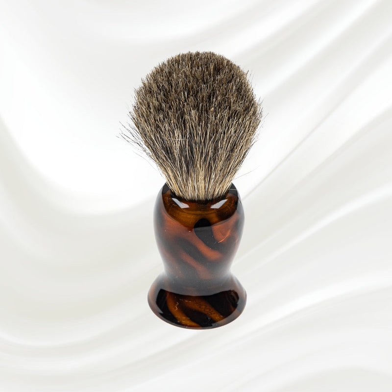 KOH-I-NOOR Beauty USA Jaspè Badger Hair Shaving Brush - Premium Wet Shave with Tortoiseshell Handle Shaving Brush Lavender
