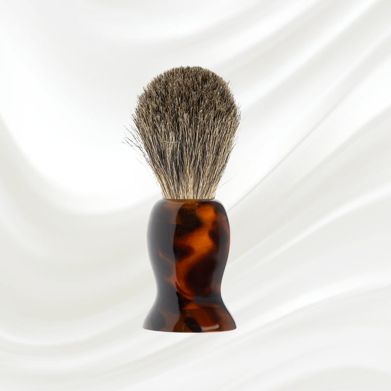 KOH-I-NOOR Beauty USA Jaspè Badger Hair Shaving Brush - Premium Wet Shave with Tortoiseshell Handle Shaving Brush Lavender