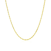 Bids.com 14k Yellow Gold Singapore Chain 1.0mm Necklaces White Smoke 16 / Yellow Gold,18 / Yellow Gold,20 / Yellow Gold,22 / Yellow Gold,24 / Yellow Gold,7 / Yellow Gold