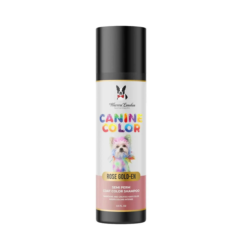 Warren London Canine Color Semi Perm Coat Color Shampoo for Dogs Spa Product Light Gray Rose Gold