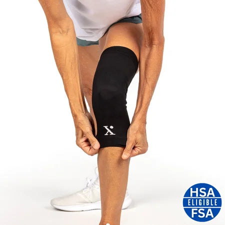 nufabrx Nufabrx Pain Relieving Knee Compression Sleeve for Men and Women Knee Brace for Supports & Braces White Smoke