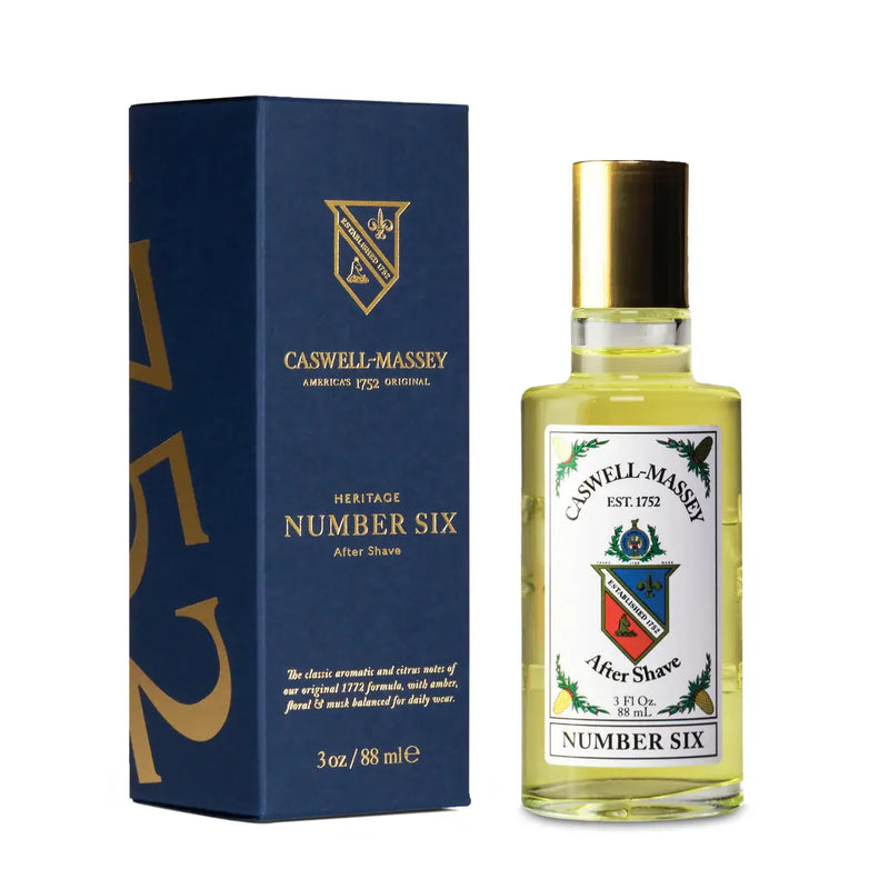 Caswell Massey Caswell-Massey Gold Cap After Shave 3 oz Collection Aftershave White Smoke Number Six