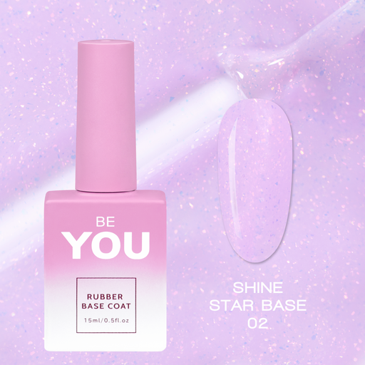 nbmsupply BEYOU Professional Shine Star Base 02 15ml Lavender