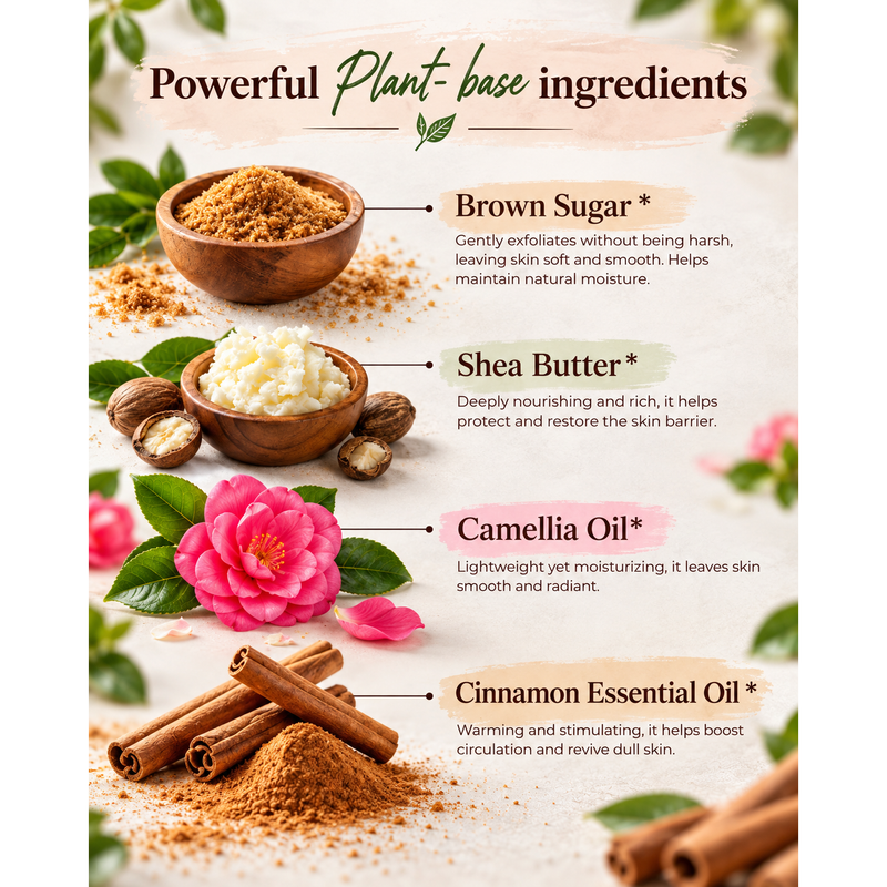 MION Artisan Soap Co. Cinnamon and Orange Sugar Scrub | Medium Misty Rose