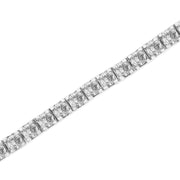 Bids.com 14K White Gold 5.00 Cttw Prong Set Lab Grown Round Diamond Classic Tennis Bracelet (F-G Color, VS2-SI1 Clarity) - 7.25" Bracelets White Smoke White.Gold / 7.25