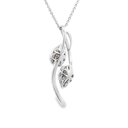 Bids.com .50ct Diamond Fashion Pendants 10KT White Gold Pendants White Smoke 18