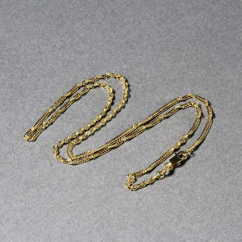 Bids.com 10k Yellow Gold Singapore Chain (1.80 mm) Necklaces Dark Gray 16 / Yellow Gold,18 / Yellow Gold,20 / Yellow Gold
