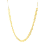 Bids.com 14k Yellow Gold Polished Heart Link Chain Necklace Necklaces White Smoke 18 / Yellow Gold