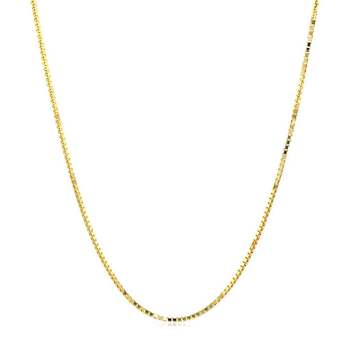 Bids.com 14k Yellow Gold Octagonal Box Chain 1.0mm Necklaces White Smoke 16 / Yellow Gold,18 / Yellow Gold,20 / Yellow Gold,24 / Yellow Gold