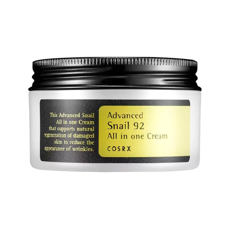 AsiaBeautyMall Cosrx Advanced Snail 92 All in one Cream Moisturizer Black