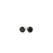 Bids.com 14k White Gold Stud Earrings with Black Faceted Cubic Zirconia(6mm) Earrings White Smoke White Gold