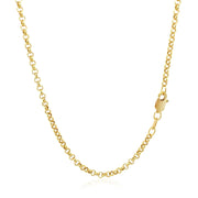 Bids.com 2.3mm 14k Yellow Gold Rolo Chain Necklaces White Smoke 16 / Yellow Gold,18 / Yellow Gold,20 / Yellow Gold,22 / Yellow Gold,24 / Yellow Gold,30 / Yellow Gold