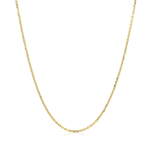 Bids.com 14k Yellow Gold Diamond Cut Cable Link Chain 1.1mm Necklaces White Smoke 13 / Yellow Gold,16 / Yellow Gold,17 / Yellow Gold,18 / Yellow Gold,20 / Yellow Gold,24 / Yellow Gold,One / Yellow Gold