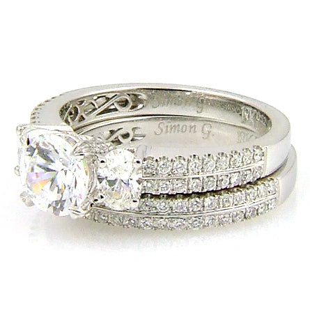 Bids.com 1.05ct Engagement Ring Set 18KT White Gold Rings White Smoke 6.25