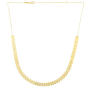 Bids.com 14k Yellow Gold Polished Heart Link Chain Necklace Necklaces White Smoke 18 / Yellow Gold