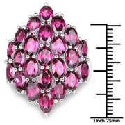 Bids.com 11.50 Carat Genuine Rhodolite .925 Sterling Silver Ring Rings White Smoke size 6.00,size 8.00,size 10.00,size 7.00,size 9.00,size 12.00