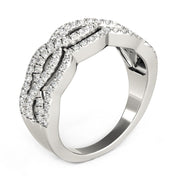 Bids.com Diamond Studded Ring with Four Curves in 14k White Gold (5/8 cttw) Rings White Smoke 3 / White Gold,3.5 / White Gold,4 / White Gold,4.5 / White Gold,5 / White Gold,5.5 / White Gold,6 / White Gold,6.5 / White Gold,7 / White Gold,7.5 / White Gold,8 / White Gold,8.5 / White Gold,9 / White Gold