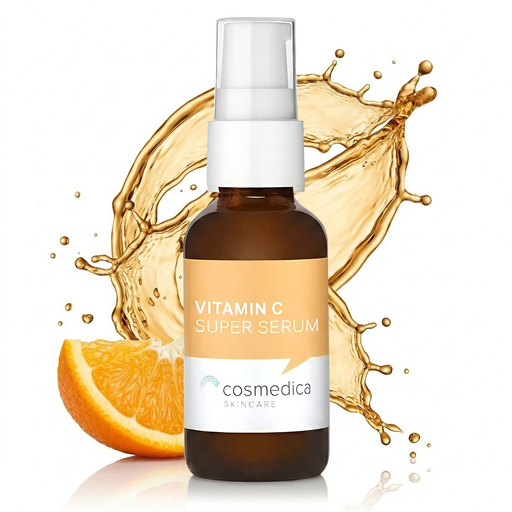 Cosmedica Skincare Cosmedica Skincare Vitamin C Serum for Face with Hyaluronic Acid – Anti Aging Serum for Dark Spots, Fine Lines, Wrinkles – Hydrating Collagen Booster for Women & Men Serum White Smoke 1oz,2oz